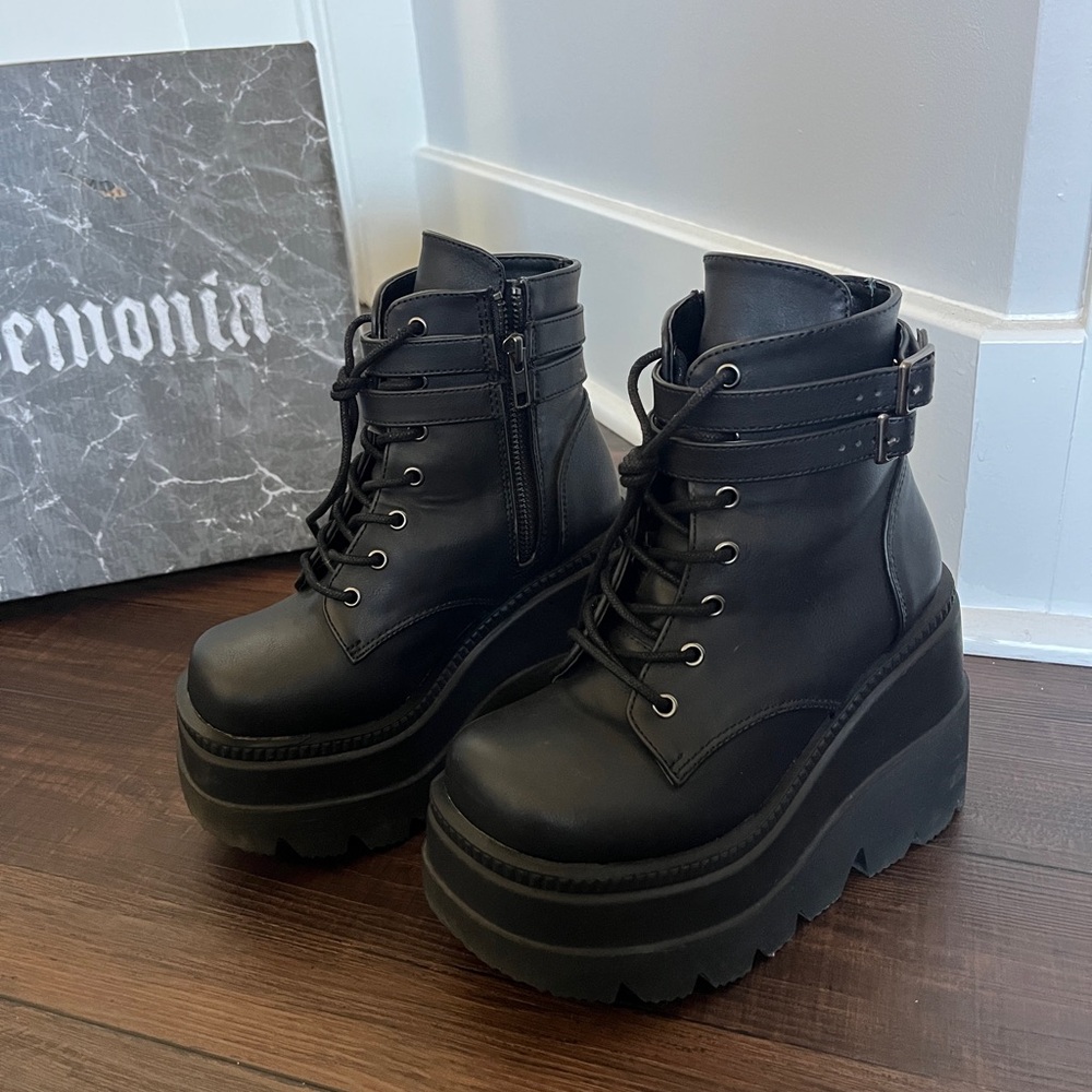 Demonia Black Platform Boots - image 2